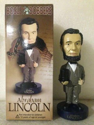 BOSLEY BOBBERS SALE PRESIDENT ABE LINCOLN BOBBLE HEAD BOSLEY BOBBER BOBBLEHEAD BRAND NEW!!! MIB