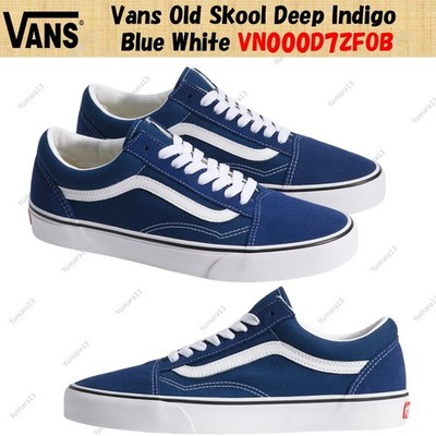 Vans Old Skool Deep Indigo Blue White VN000D7ZFOB Herren Gr.
