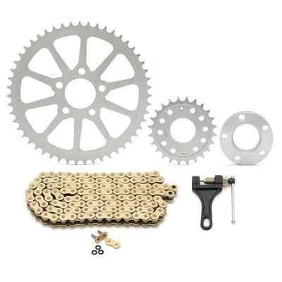 24T 51T Kette Antrieb Ritzel Kettenrad Konversion Für Harley Softail FXSTC 08-24
