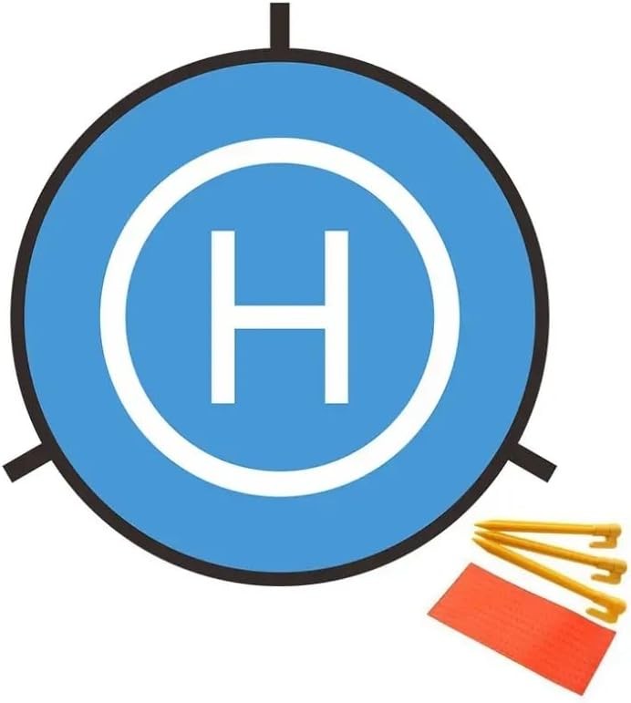 44 Inch Quick Fold Waterproof Drone Landing Pad Double Sided Helipad Launch Mat 110cm-image