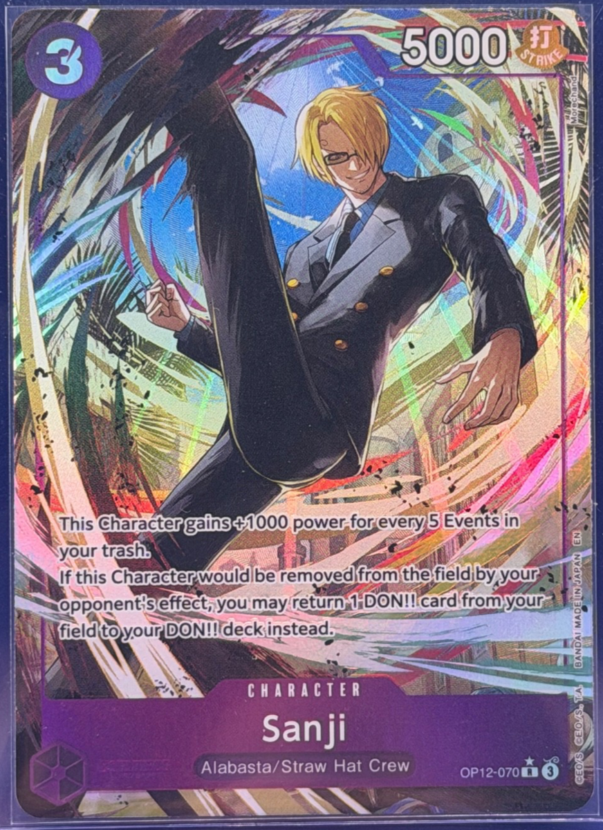 Sanji OP12-070 R Alternate Art Legacy of the Master One Piece TCG