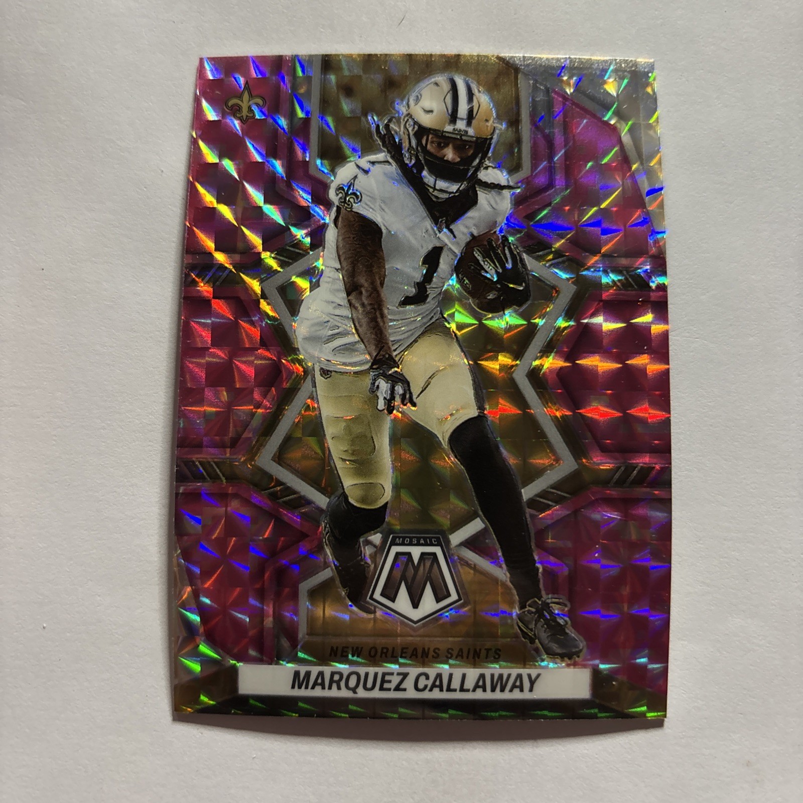 2022 Panini Mosaic Pink Camo Marquez Callaway New Orleans Saints #141