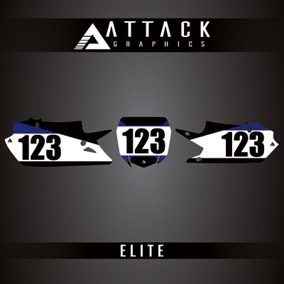 Attack Graphics Elite Restyle Number Plate Backgrounds  For Yamaha YZ250F 2021
