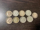 1955 roosevelt dime's lot of 9 coins #201