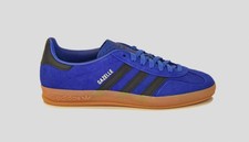 ADIDAS GAZELLE INDOOR LUCID BLUE/BLACK/GUM SIZES 8 8.5 9 10 ORIGINALS JR6302