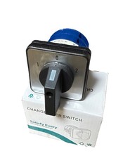 Changeover Cam Switch LW28-32 440V 32A 3 Position 2 Phase 8 Terminals Rotary Uni