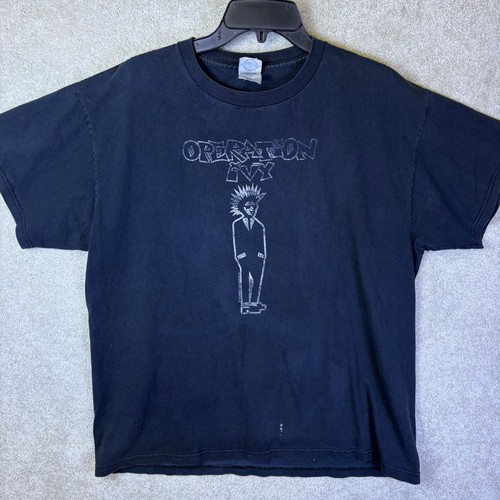 Vintage Operation Ivy T Shirt Mens Large Black 2000s … - Gem