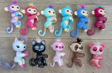 WowWee Fingerling Interactive Electronic Toy Lot of 11 Monkey Sloth Unicorn Cat