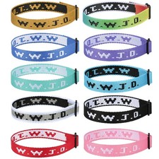 10PCS WWJD Christian Bracelet Pack for Women Men, Christian Gifts Wristbands,...