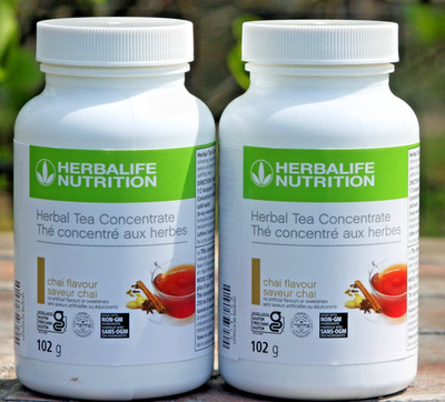 *2 Pack* Herbalife Herbal Tea Concentrate Chai Flavor - 102g/ 3.6oz each