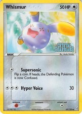 Whismur 69/100 Common Crystal Guardians Pokemon Reverse Holo HP (Creased) on eBay