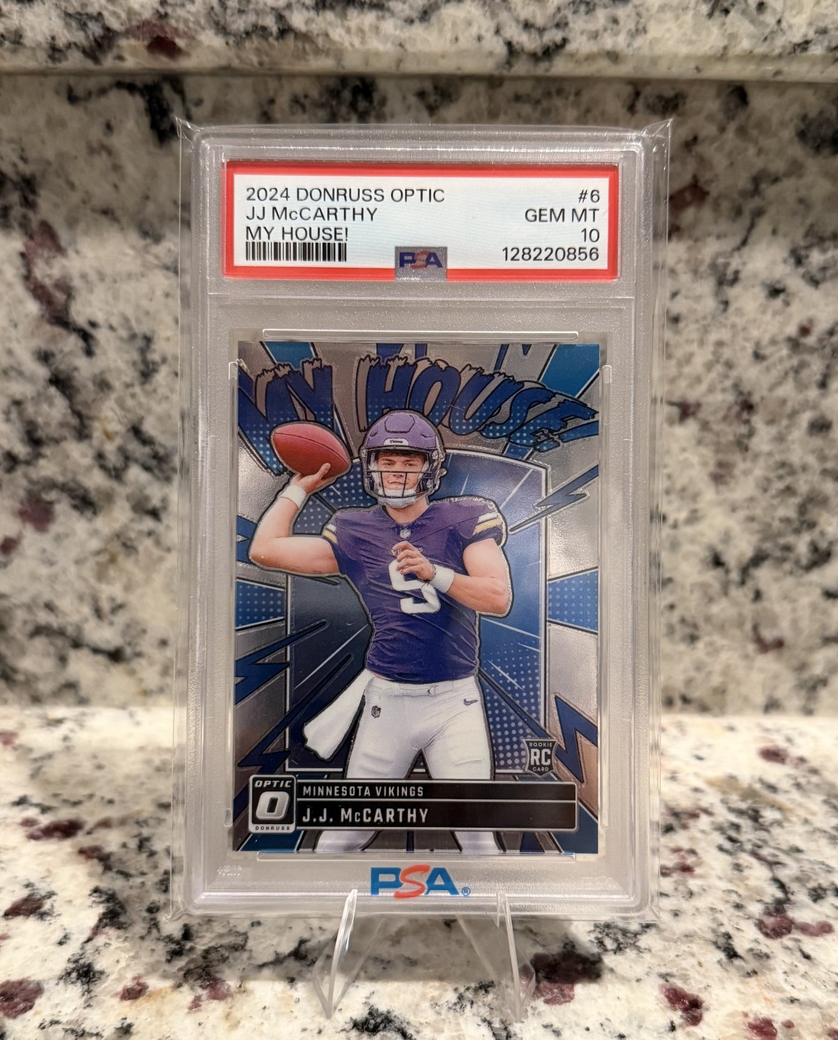 JJ McCarthy Panini Donruss Optic My House! #6 Base