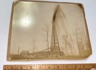 Rare Antique Ohio Oil Well Derricks Strike Shot Landscape Cabinet Card Photo! OH — photo 5