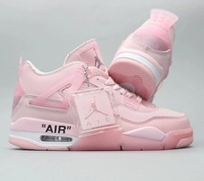 NEW Women's Jordan 4 Retro OW Pastel Pink All Size US 5.5-11