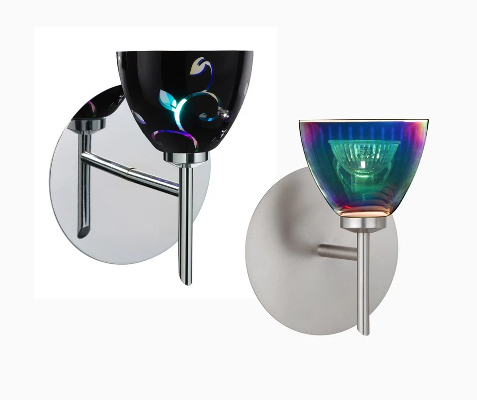 Aplique de pared Besa Lighting 1SW-1758CF-LED-SN Divi níquel satinado Foto 2 de 2