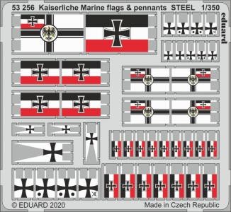 Eduard Accessories 53256 - 1:350 Kaiserlische Marine flags & pennants STEEL