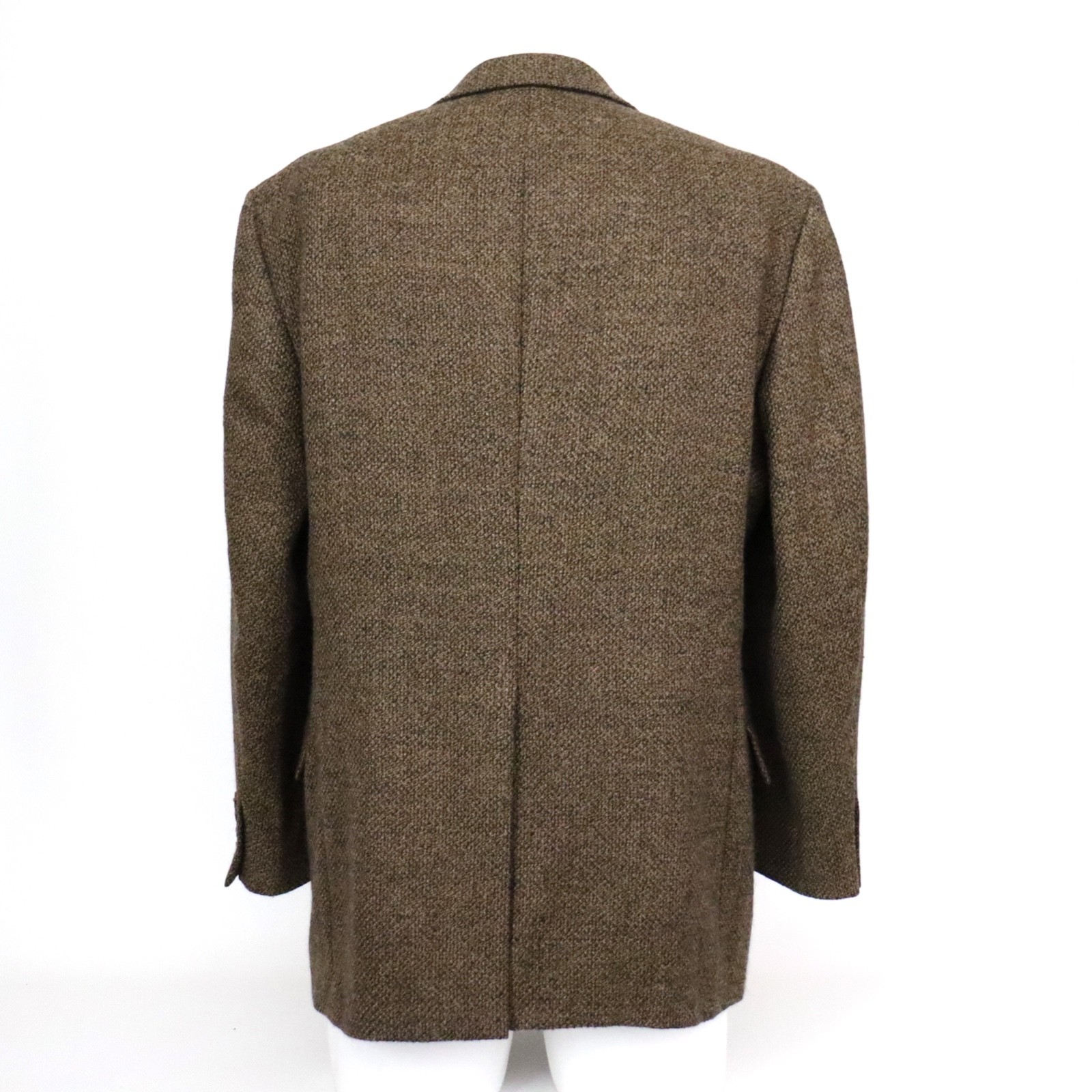 Hart Schaffner Marx Blazer Sport Coat Mens 42r Brown Tweed Jacket 2 Button