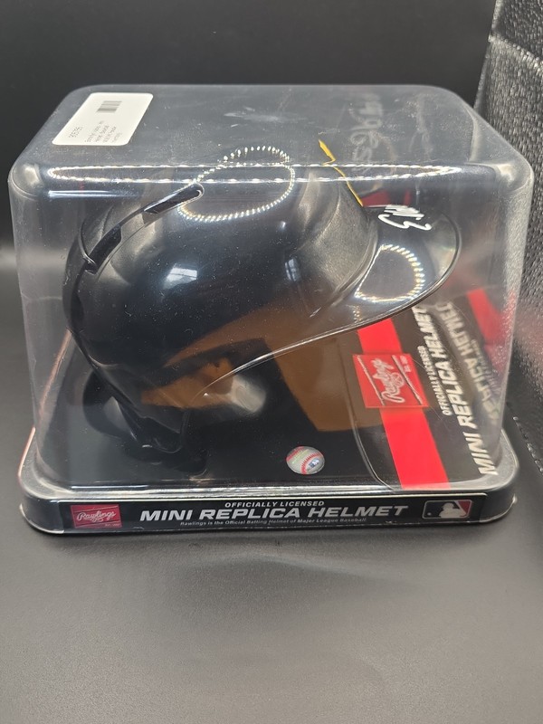 Esmerlyn Valdez Autograph Rawlings Mini Helmet Pittsburgh Pirates Dave And Adams