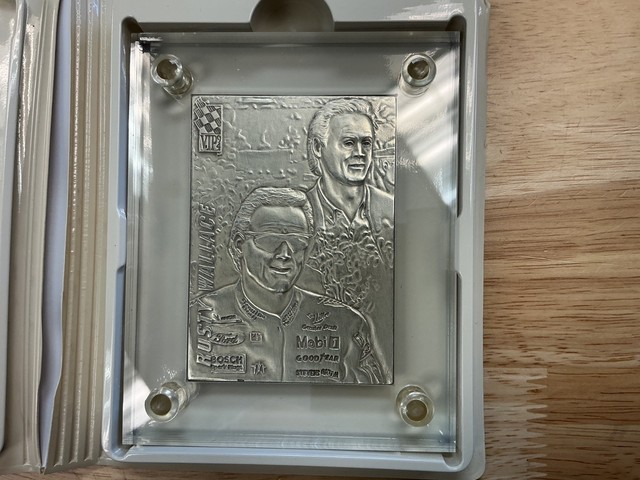 RUSTY WALLACE HIGHLAND MINT SPORTS CARD 4.25 oz .999 FINE SILVER w/COA 99/1000