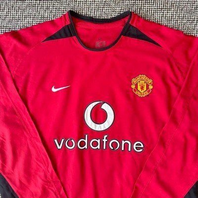 Manchester United 2002/03 Home Long Sleeve Jersey Nike Size L From