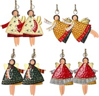 Weihnachtsbaumschmuck 8 StüCk Metall Vintage Weihnachtsengel AnhäNger Deko