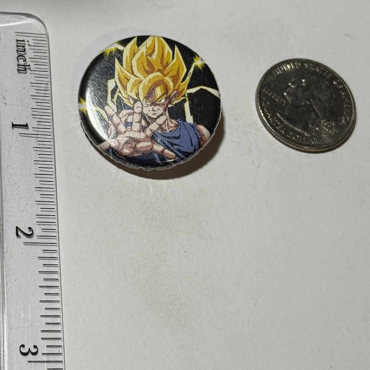 Dragon Ball Z Super Saiyan Goku Anime Button Pinback | eBay