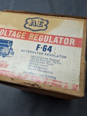 NOS AE F-64 Voltage Regulator for 1963-69 Ford Car Truck Comet Lincoln Mercury