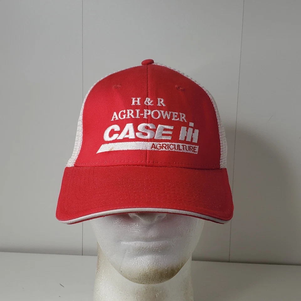 Gorra de camionero H & R Agri-Power Case con logotipo IH ajustable roja blanca para hombre Foto 2 de 4