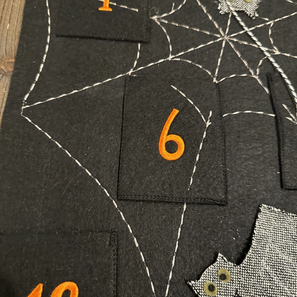 Pottery Barn Kids Happy Halloween Countdown Advent Calendar Felt 44 x 26 2016 - Image 4 of 4