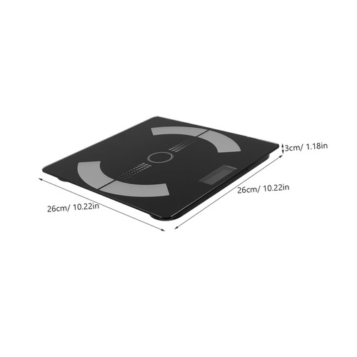 Personenwaage Digitale Körperwaage Bluetooth Fitnesswaage BMI Analyse bis180kg - Bild 14 von 15