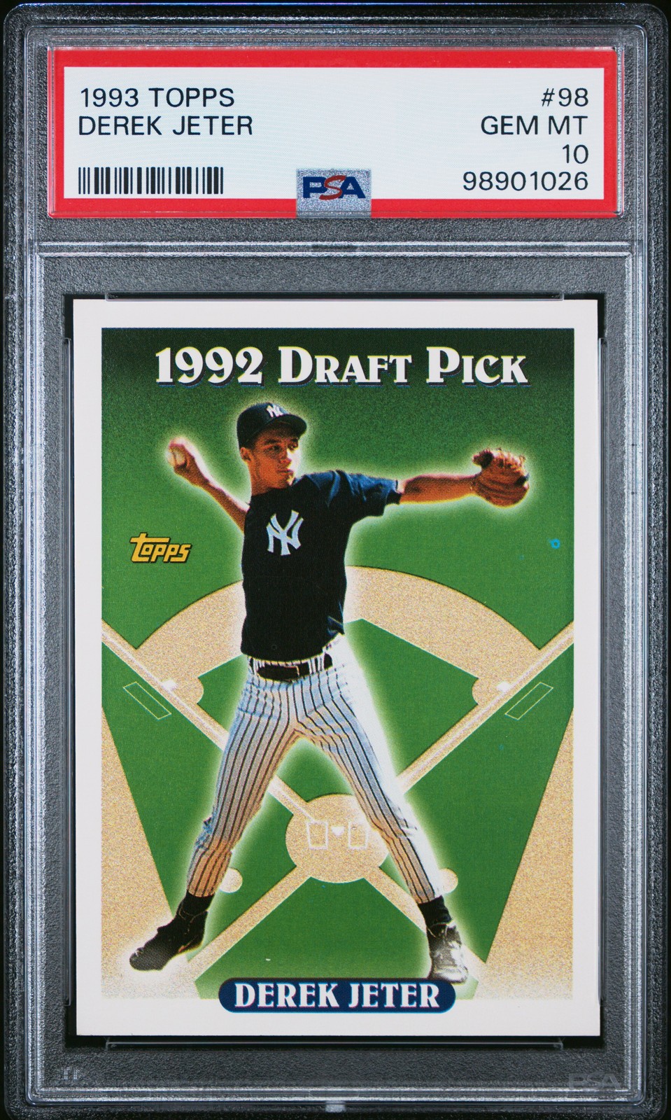 1993 TOPPS #98 DEREK JETER ROOKIE RC PSA 10