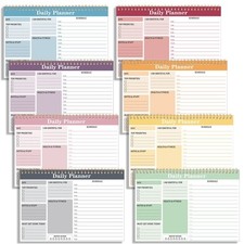 8 Pack Daily to Do List Notebook Daily Planner 25 Page to Do List Notepad for...