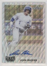 2021 Leaf Metal Draft 1990 Leaf Auto Silver Wave John Rhodes #LA-JR1 Auto 1b8
