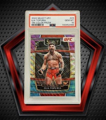 Ilia Topuria RC *PSA 10* 2022 Panini Select UFC Tri-Color Prizm
