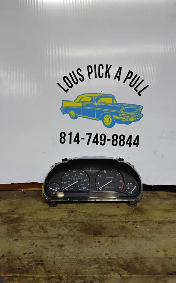 Instrumento Subaru Legacy 1995-1999 velocímetro medidor grupo fabricante de equipos originales kilometraje 226437 Foto 3 de 4