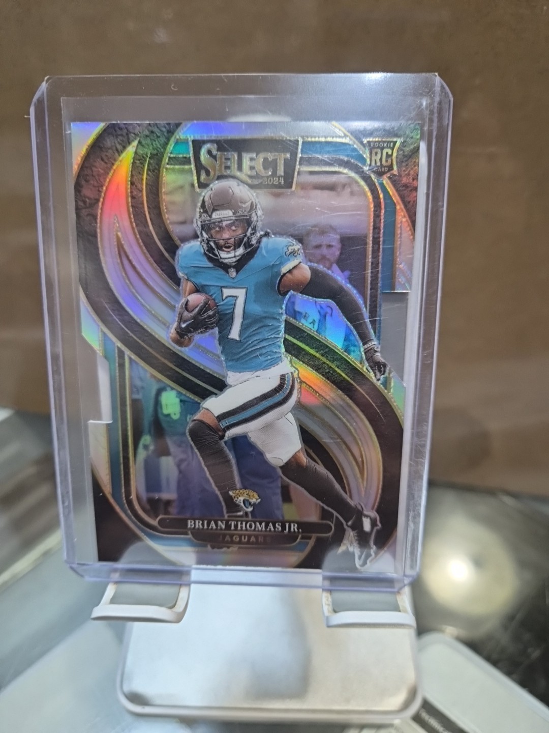 2024 Panini Select Premier Level Brian Thomas Jr. #143 Silver Prizm Die-Cut (RC)