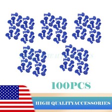 100x Electrical Cable Connectors Blue Quick Splice Lock Wire Terminals Crimp