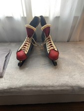 Vintage 1970s Rally Leather Bobby Orr Ice Hockey Skates HOF Sz.12 Original Box+