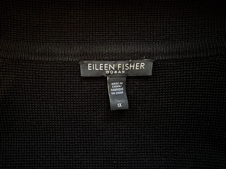 EILEEN FISHER Woman Silk Cotton Interlock Long Cardigan/Jacket 1X - NTSF - image 2 of 4