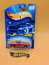 2001 Hot Wheels '68 MUSTANG #126 Red Car Opening Hood 🔥38