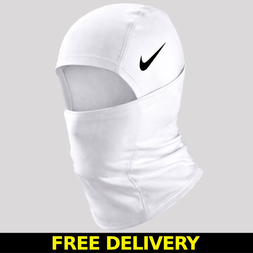 Nike Pro Therma-Fit Hyperwarm Hood Balaclava Face Ski Mask Unisex White