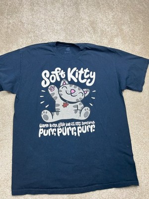 Ripple Junction Men's T-Shirt XL Navy Blue Soft Kitty Big Bang Theory Cotton