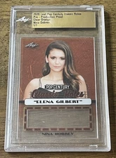 2020 Leaf Pop Century Classic Roles Nina Dobrev Clear Orange Pre-Prod Proof #1/1
