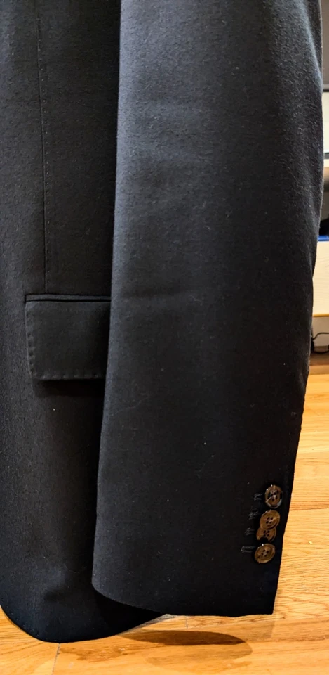 Mango Italian 100% Virgin Wool Flannel Suit Jacket 38 Pant 31 - Image 3 of 4