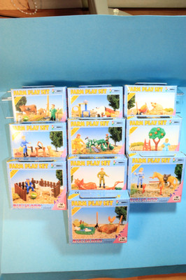 Farmland - 10 x Farm Play Set - Bully Bullyland 1996 - OVP - Top Selten !!!
