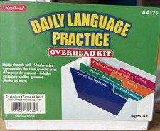 Lakeshore Daily Language Practice Overhead Kit AA125 Teaching Transparencies