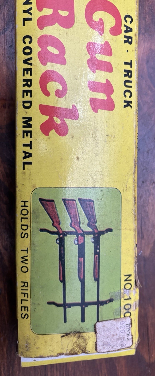 Vintage Truck Rear Window Adjustable Gun Rifle Rack Rubber Coated Original Box thumbnail 3