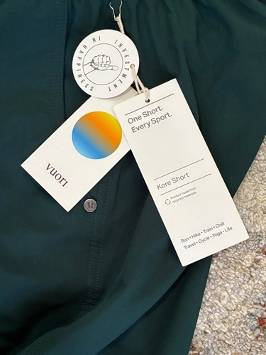Pantaloncini Vuori Uomo Taglia 2XL Verde Kore Elasticizzati Vita Coulisse Linea Atletico Nuovi con etichette - Foto 2 di 8