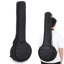 5 String Banjo Soft Bag, Thick Padded Gig Bag with Dual Handle Wrap and Carrying