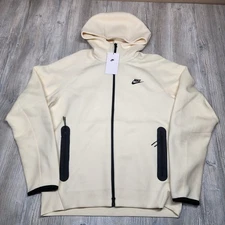 Nike Tech Fleece Windrunner Jacket Coconut Milk Beige Mens Size M New FB7921-113